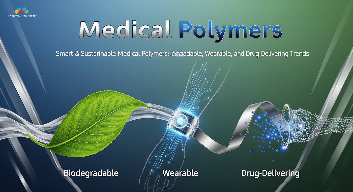 Smart & Sustainable Medical Polymers: Biodegradable, Wearable, and Drug-Delivering Trends