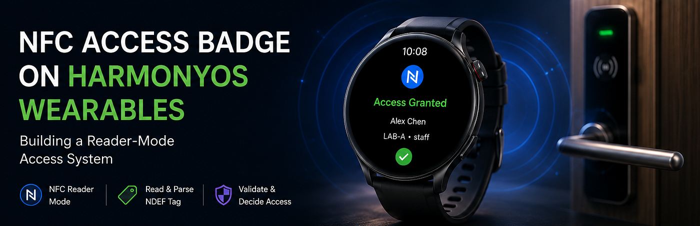 NFC Access Badge on HarmonyOS Wearables: Building a Reader-Mode Access System