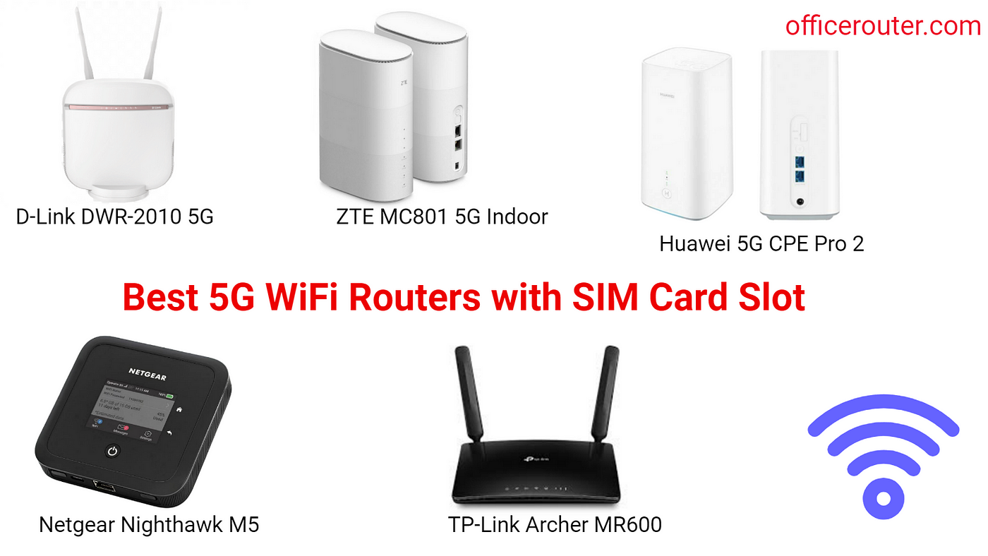 Best 5G WiFi Routers with SIM Card Slot, by officerouter