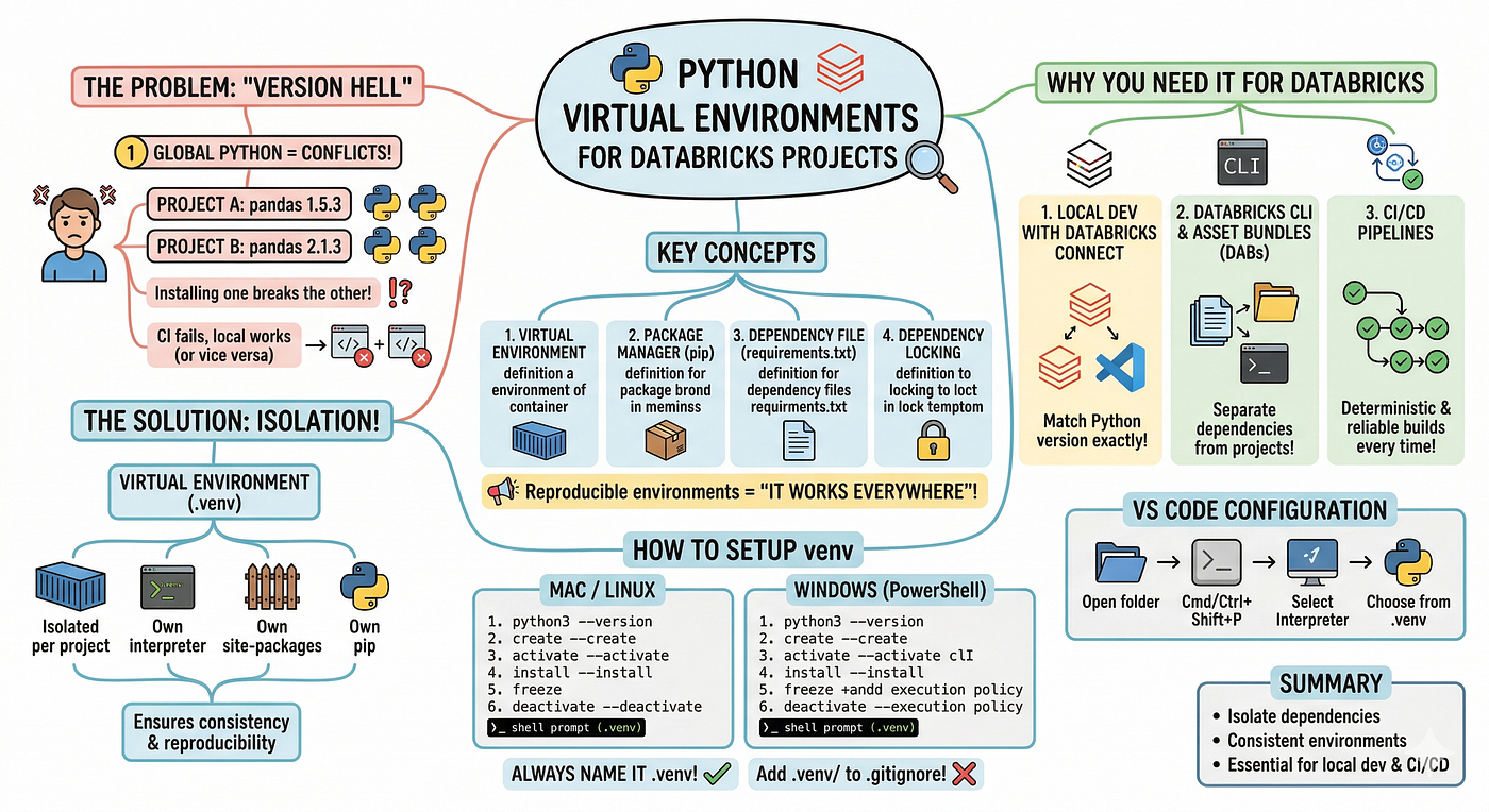 Virtual Environments in Databricks: Fix “Works on My Machine” Once and For All