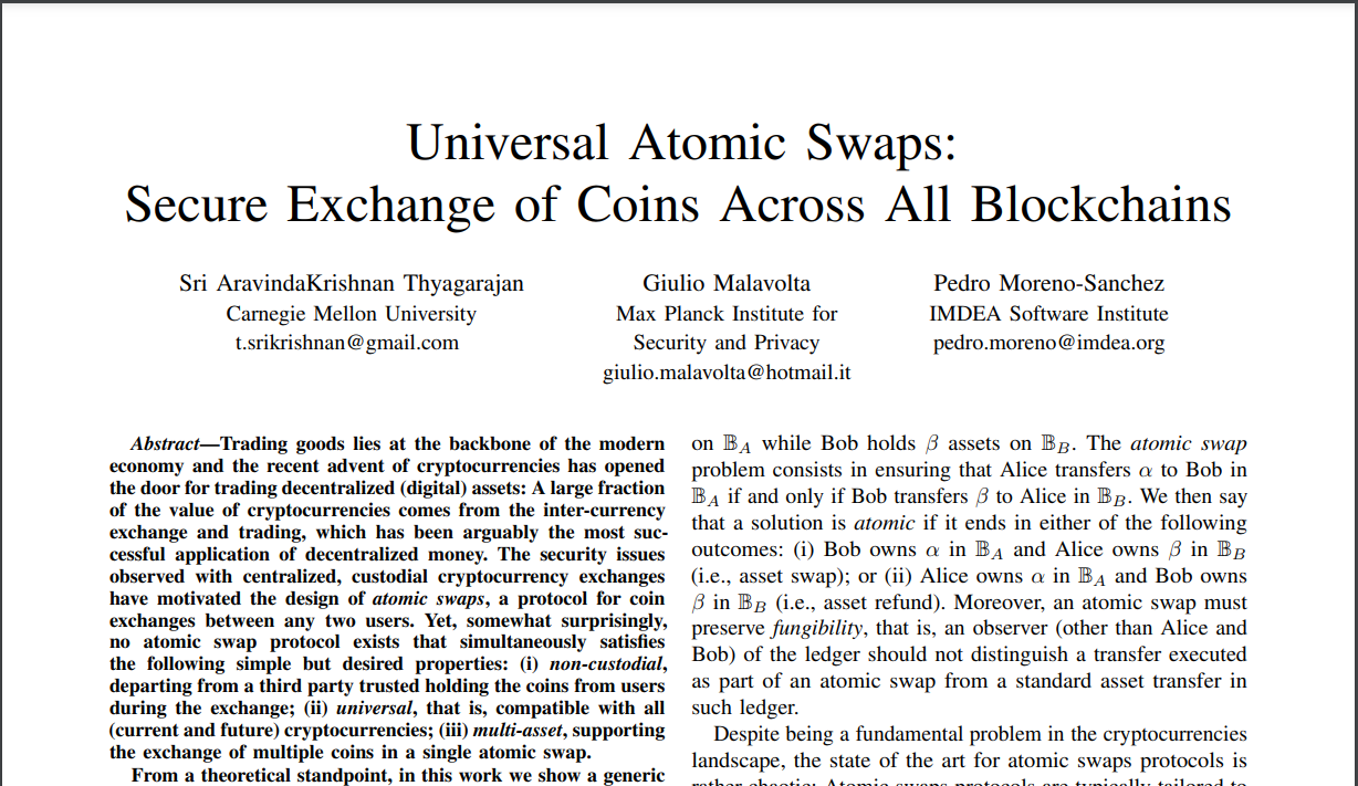 Universal Atomic Swaps, 어느 코인이든 안전하게 스왑하기 | by Joonha Lee | Medium