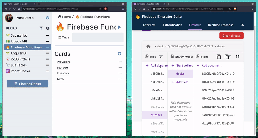Setting up Firebase Emulator data with Faker