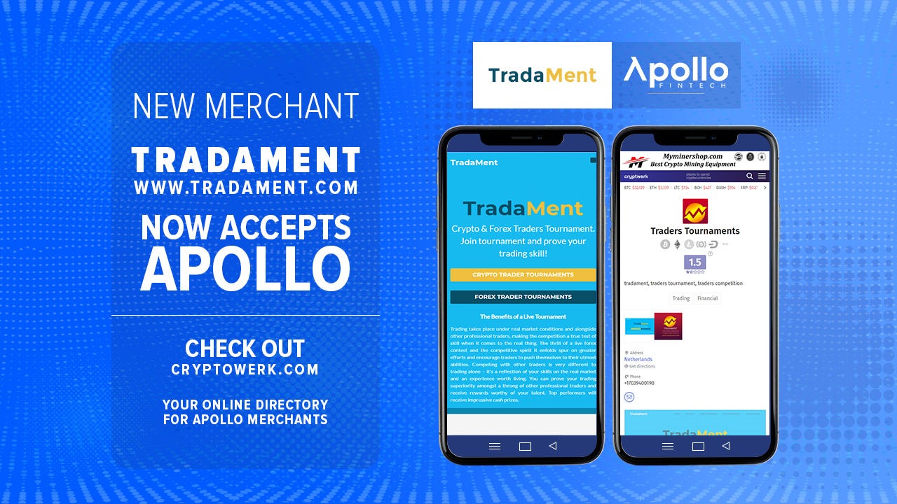 New Merchant: TradaMent Accepts APL as Payment - Apollo Fintech - Medium