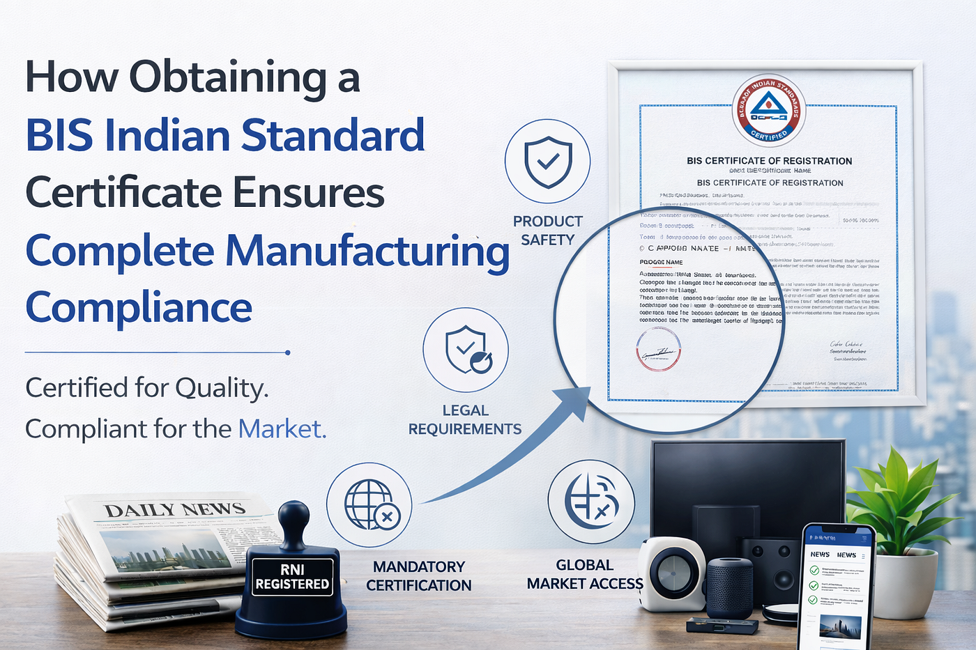 How Obtaining a BIS Indian Standard Certificate Ensures Complete Manufacturing Compliance