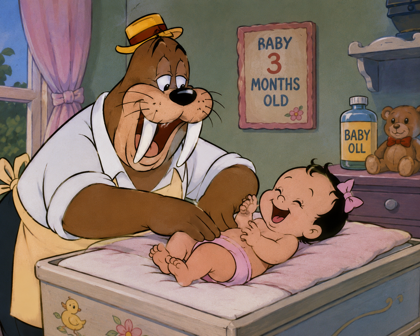 Becoming Wally Walrus for My Daughter