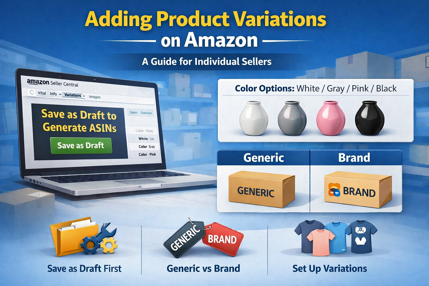 How to Add Product Variations on Amazon With an Individual Seller Account