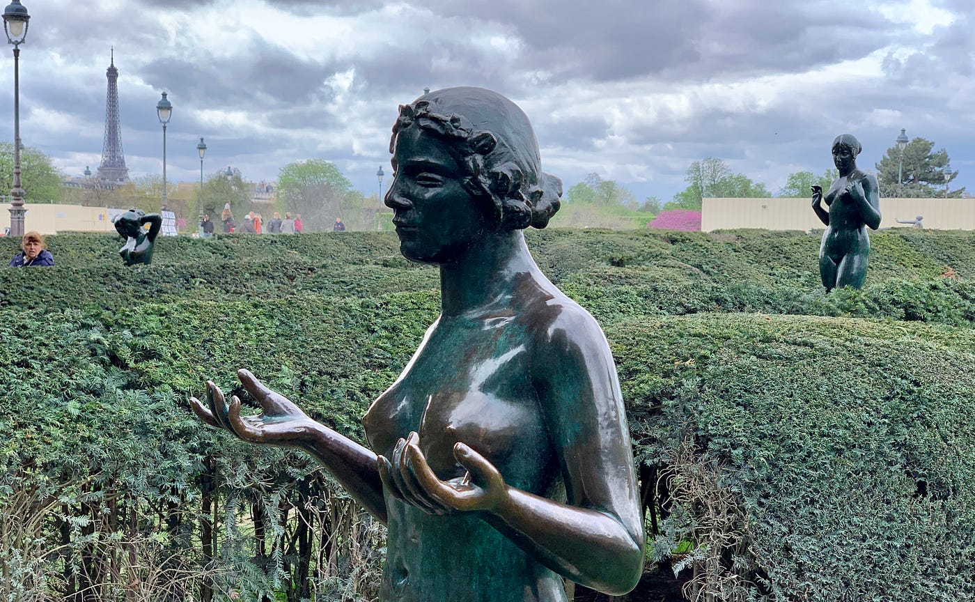 Naked in the Garden. Paris' most intimate outdoor statues | by Tim Ward,  Mature Flâneur | Mature Flâneur | Medium