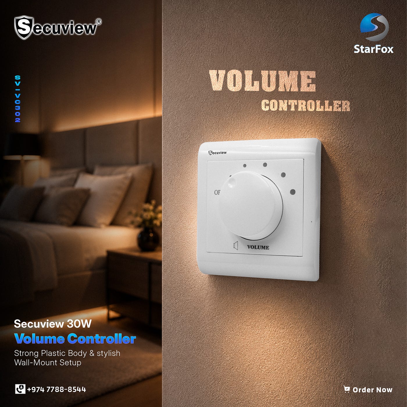 Secuview 30W Volume Controller: Simple, Reliable Audio Control for Every Environment