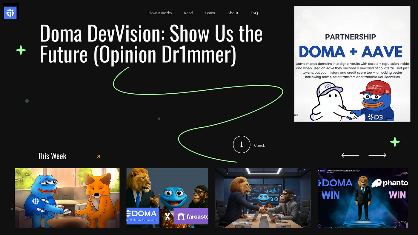 Doma DevVision: Show Us the Future (Opinion Dr1mmer)