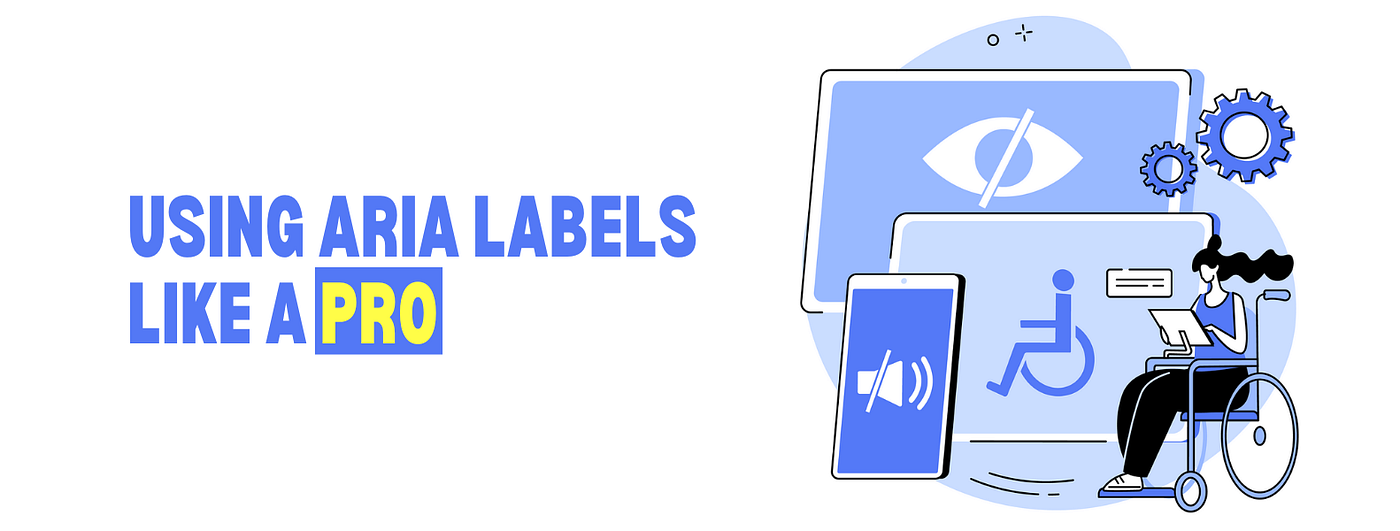 Using ARIA Labels Like a Pro. One of the first issues any
