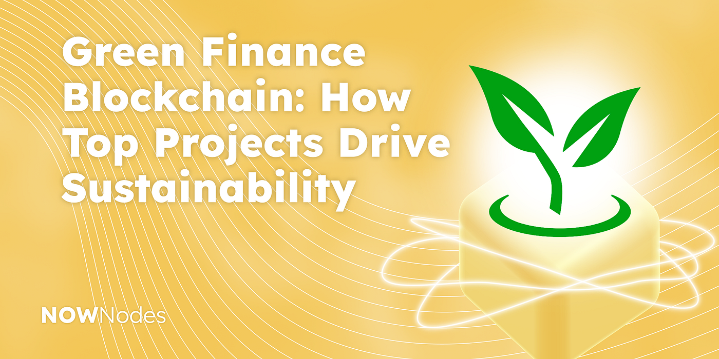 Green Finance Blockchain: How Top Projects Drive Sustainability | by  NOWNodes | Medium