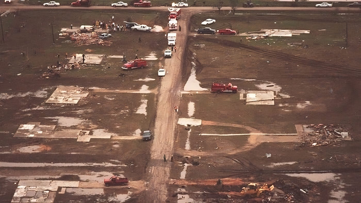 The Scar on the Earth: Remembering the Jarrell Tornado | by Saropa Contacts  News | Medium