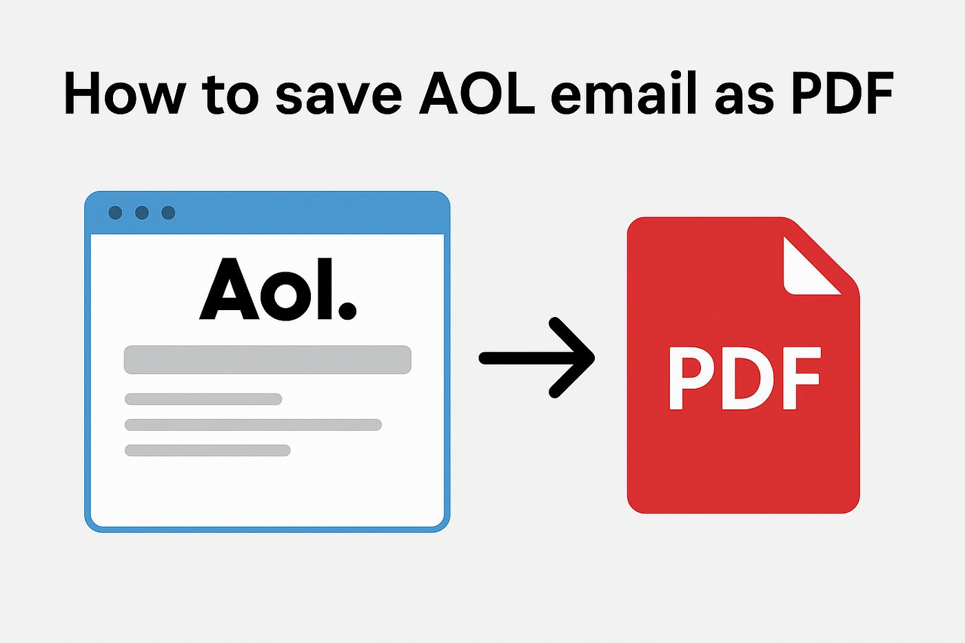 How to Save AOL Email as PDF? Detailed Guide