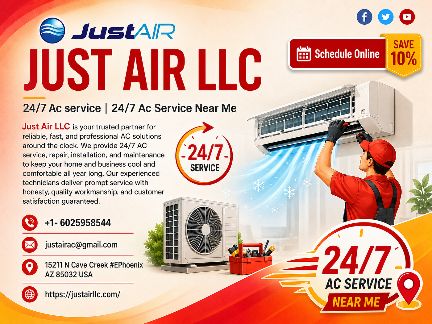 Phoenix, AZ: 24-Hour AC Service for Residential & Commercial