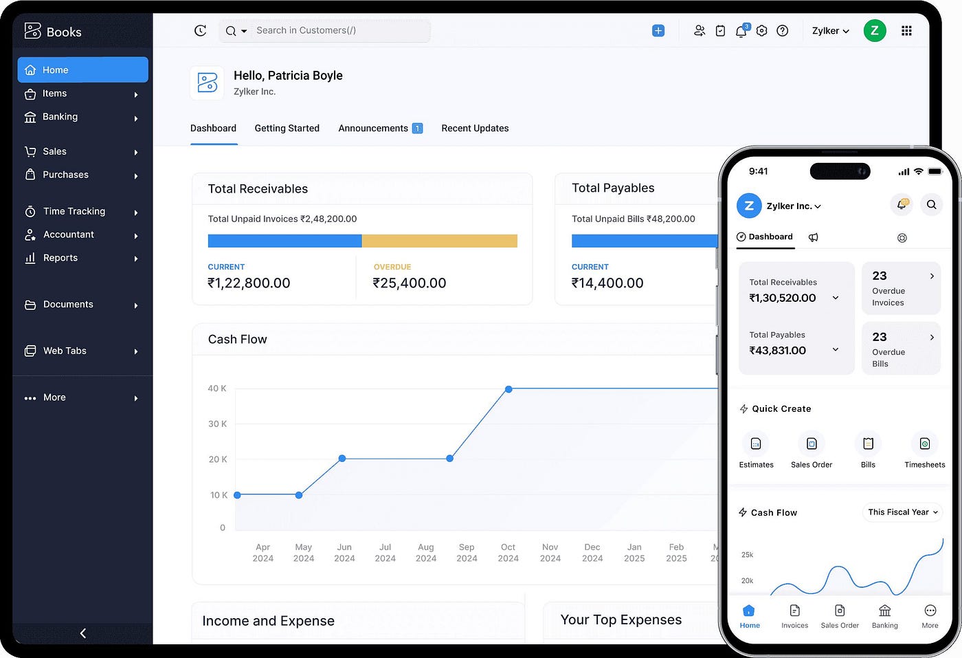 Zoho Books Accounting Software