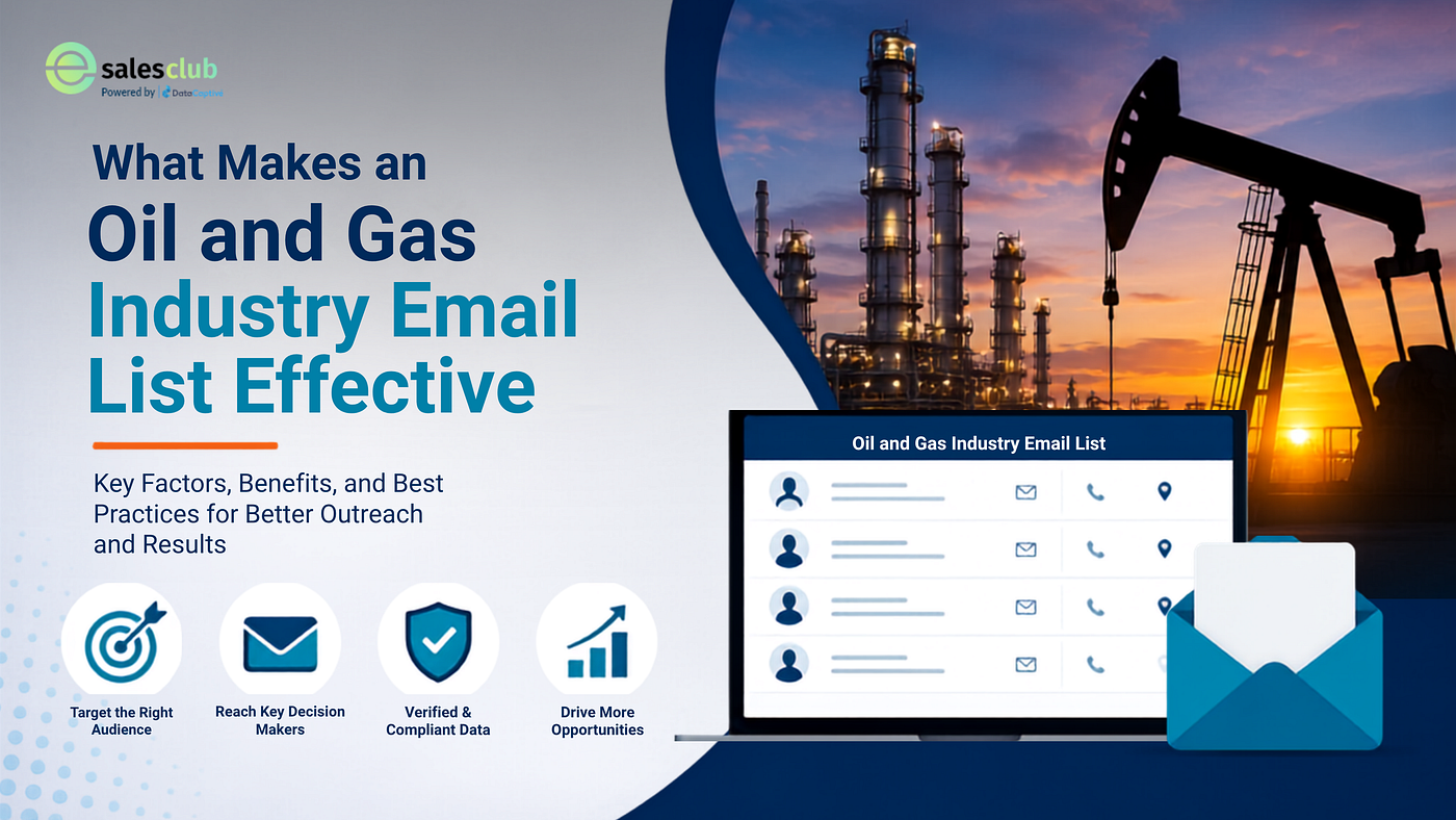 What Makes an Oil and Gas Industry Email List Effective