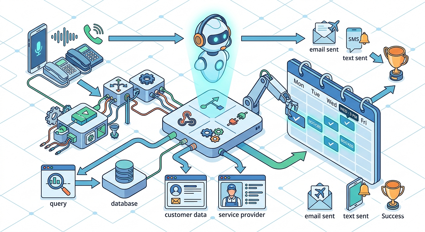 I Built an Autonomous Appointment Booking Agent with Vapi and n8n, Here Is Exactly How It Works | by Usama Safdar | CodeToDeploy | May, 2026 | Medium I Built an Autonomous Appointment Booking Agent with Vapi and n8n, Here Is Exactly How It Works | by Usama Safdar | CodeToDeploy | May, 2026 | Medium