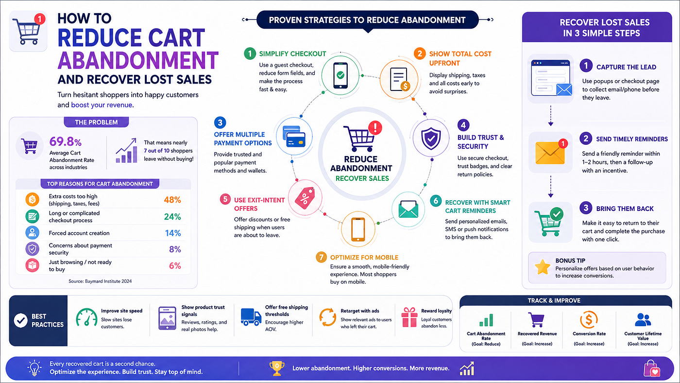 How to Reduce Cart Abandonment and Recover Lost Sales