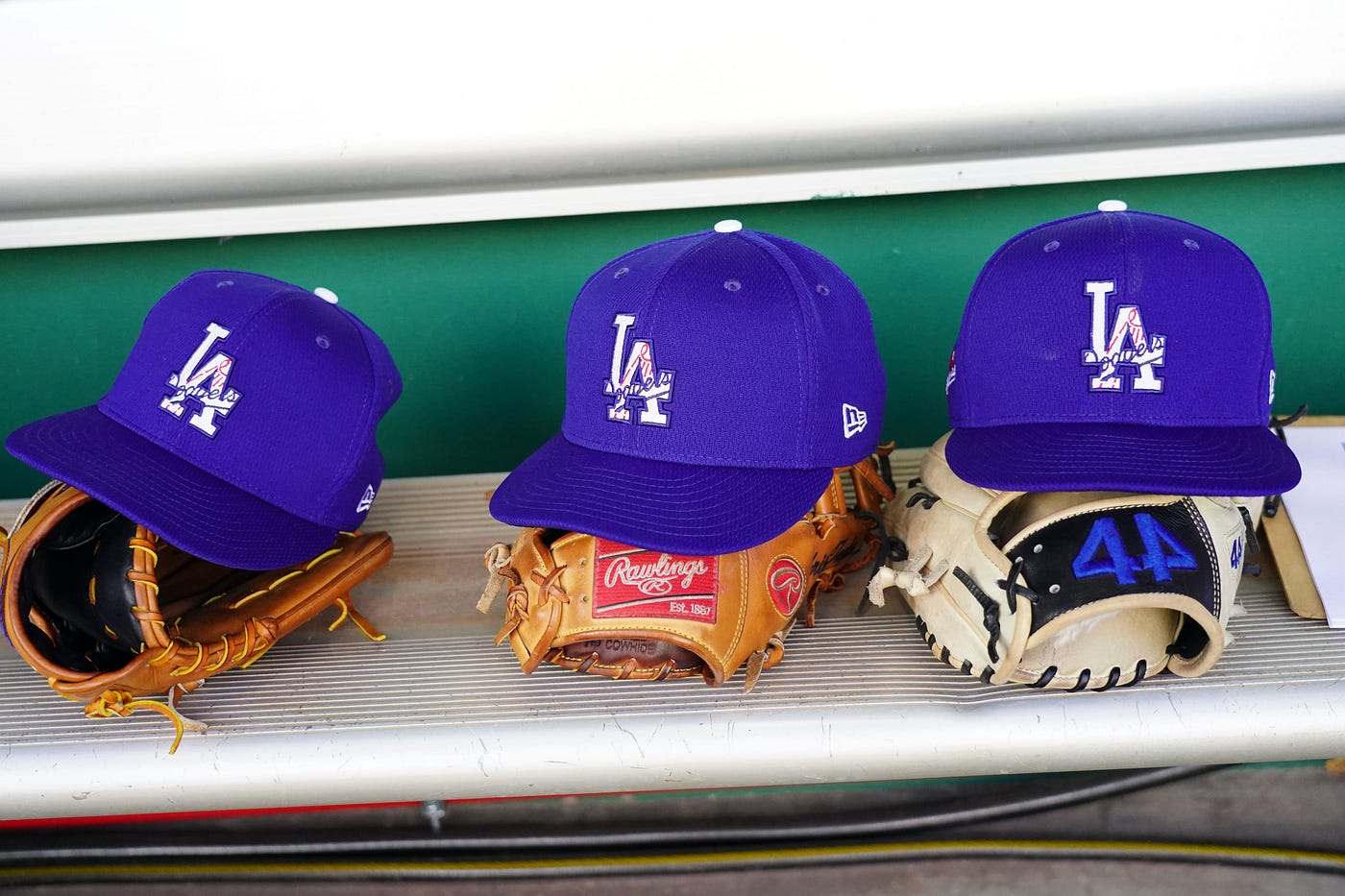 Los Angeles Dodgers OPPOSITE-TEAM Purple-Gold Fitted Hat