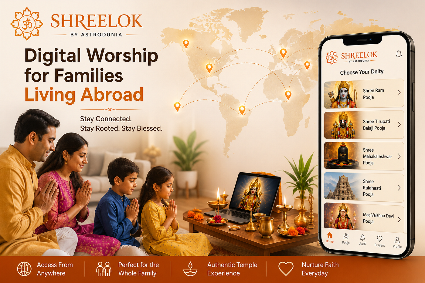 Shreelok: Digital Worship for Families Living Abroad
