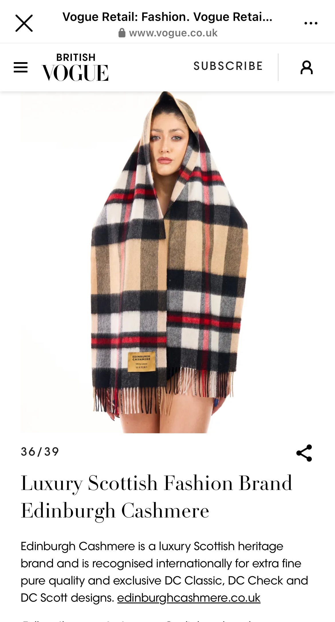 Burberry Cashmere Scarf With Classic Print. Simple But Essential, It Gives  A Casual Touch T In Beige