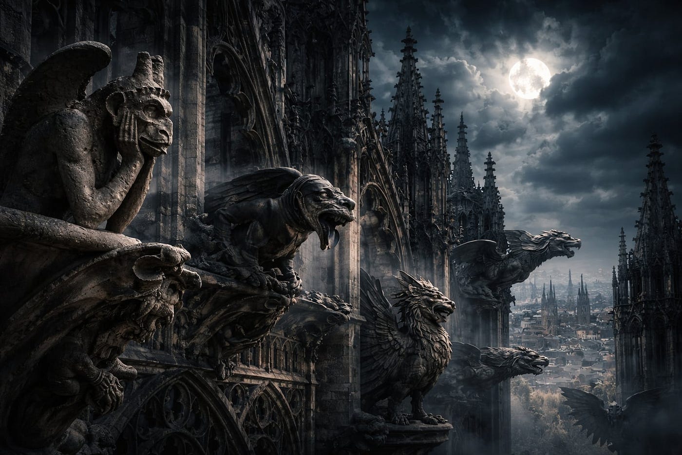 Stone Guardians from the Darkness: The Terrifying Secret of Gothic
