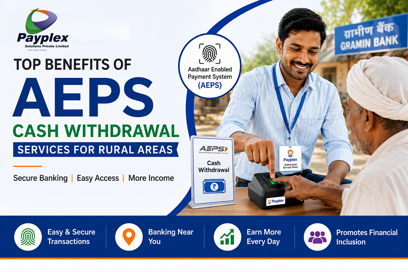 Top Benefits of AEPS Cash Withdrawal Services for Rural Areas in India
