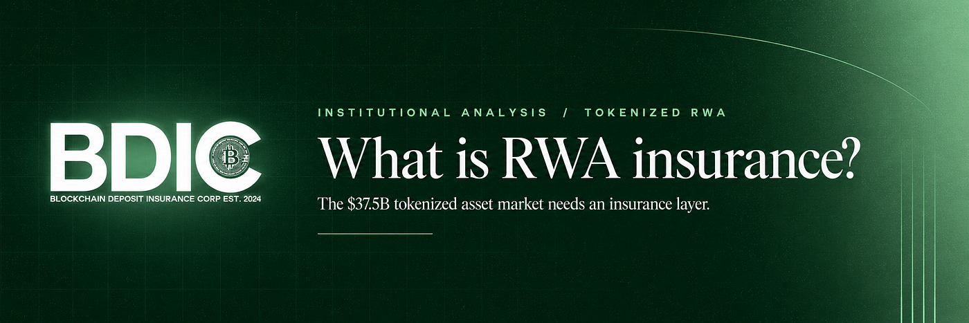 What is RWA insurance? Why the $37.5B tokenized asset market needs an insurance layer