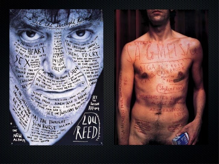 Stefan Sagmeister Typography Work