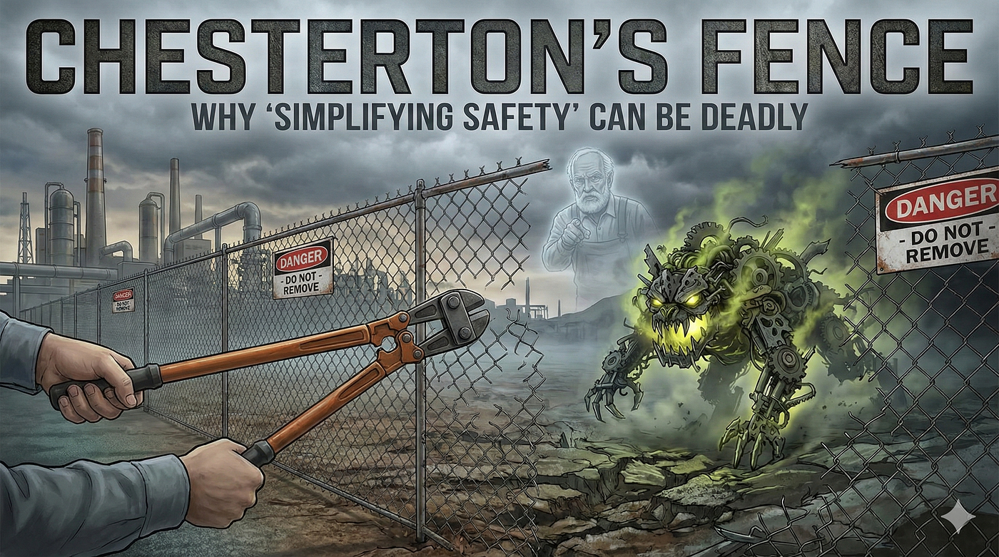 Chesterton’s Fence: Why “Simplifying Safety” Can Be Deadly