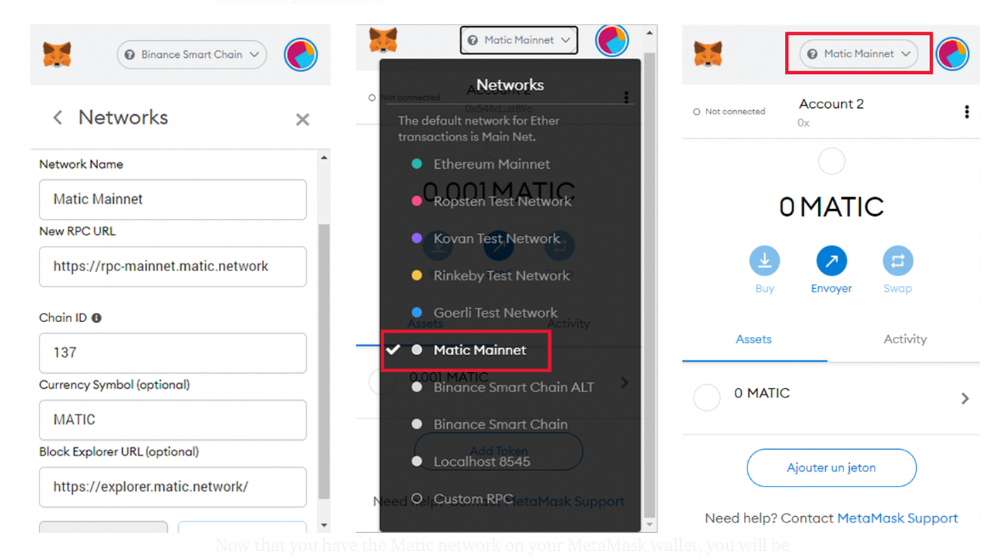 Configuring Your Wallet With The Matic Network (Polygon) | by SchoolSwap |  Medium