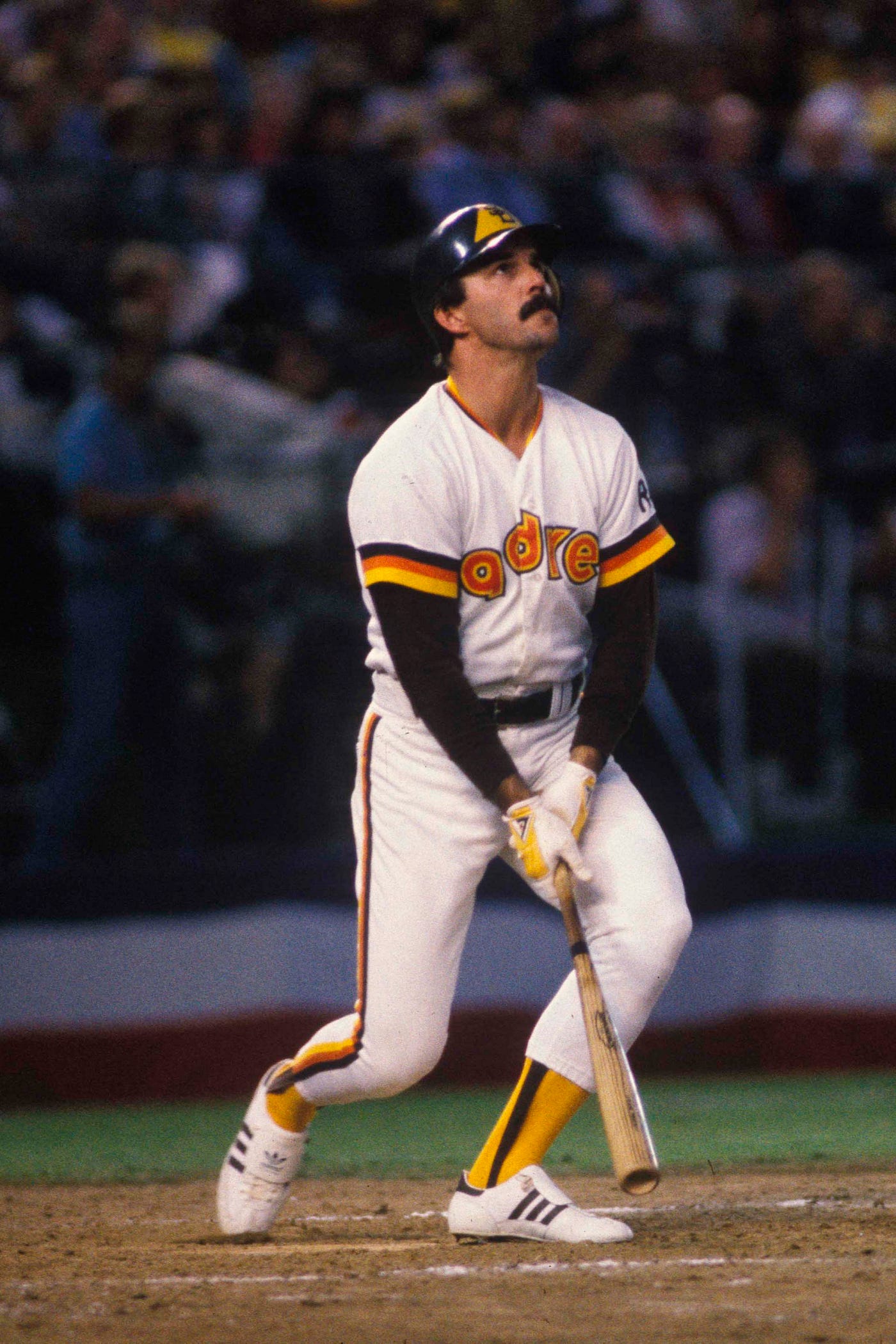 June 1984: Tony Gwynn of the San Diego Padres at Jack Murphy