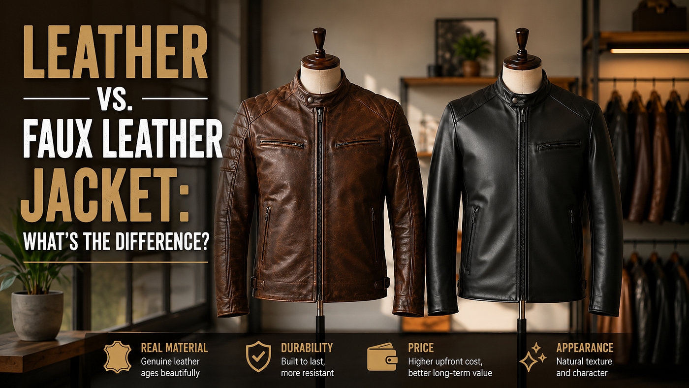 Leather vs. Faux Leather Jacket: What’s the Difference?