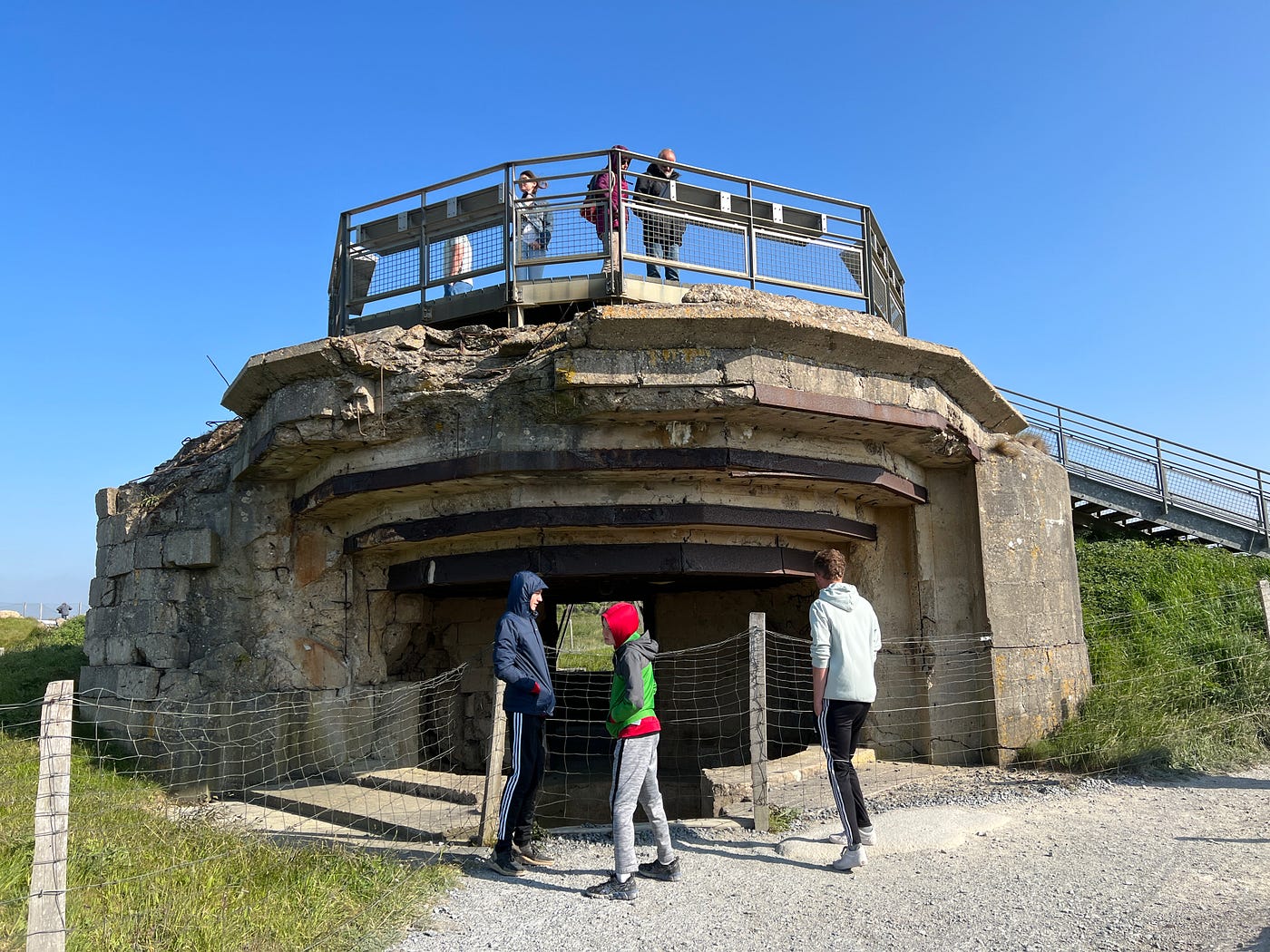 A bunker preserved at Pointe du Hoc
