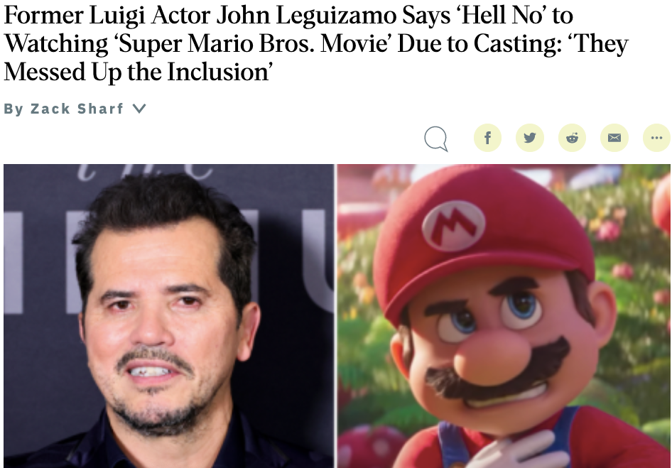 John Leguizamo Won't Watch 'Super Mario' Due to Lack of Representation
