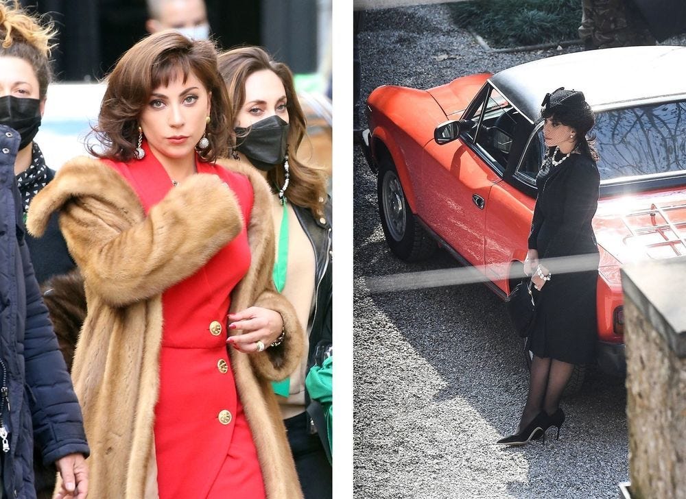 Lady Gaga House of Gucci Black Searling Trench Coat