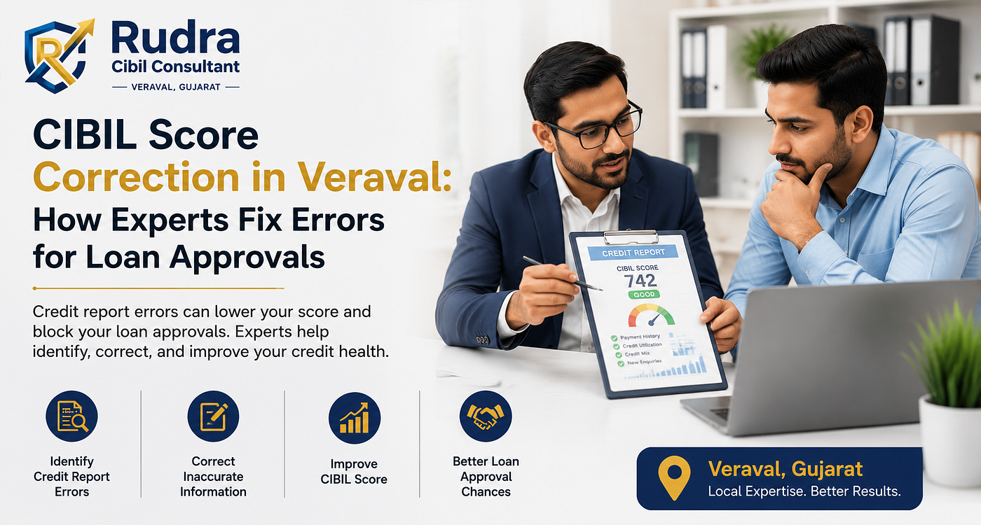 CIBIL Score Correction in Veraval: How Experts Fix Errors for Loan Approvals
