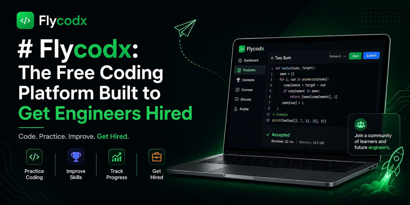 # Flycodx: The Free Coding Platform Built to Get Engineers Hired