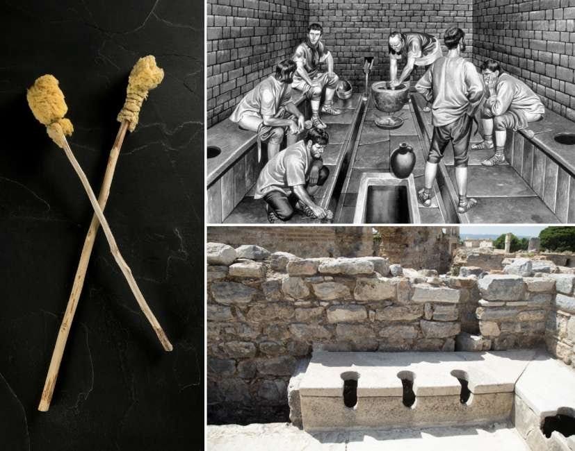 The Disgusting Roman Toilet Brush for a Butt Caused Spread of Diseases |  Short History