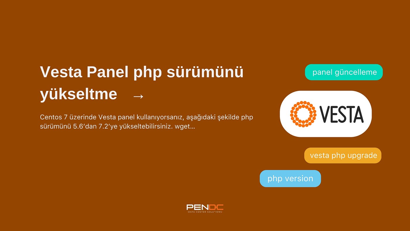 Vesta Panel php sürümünü yükseltme