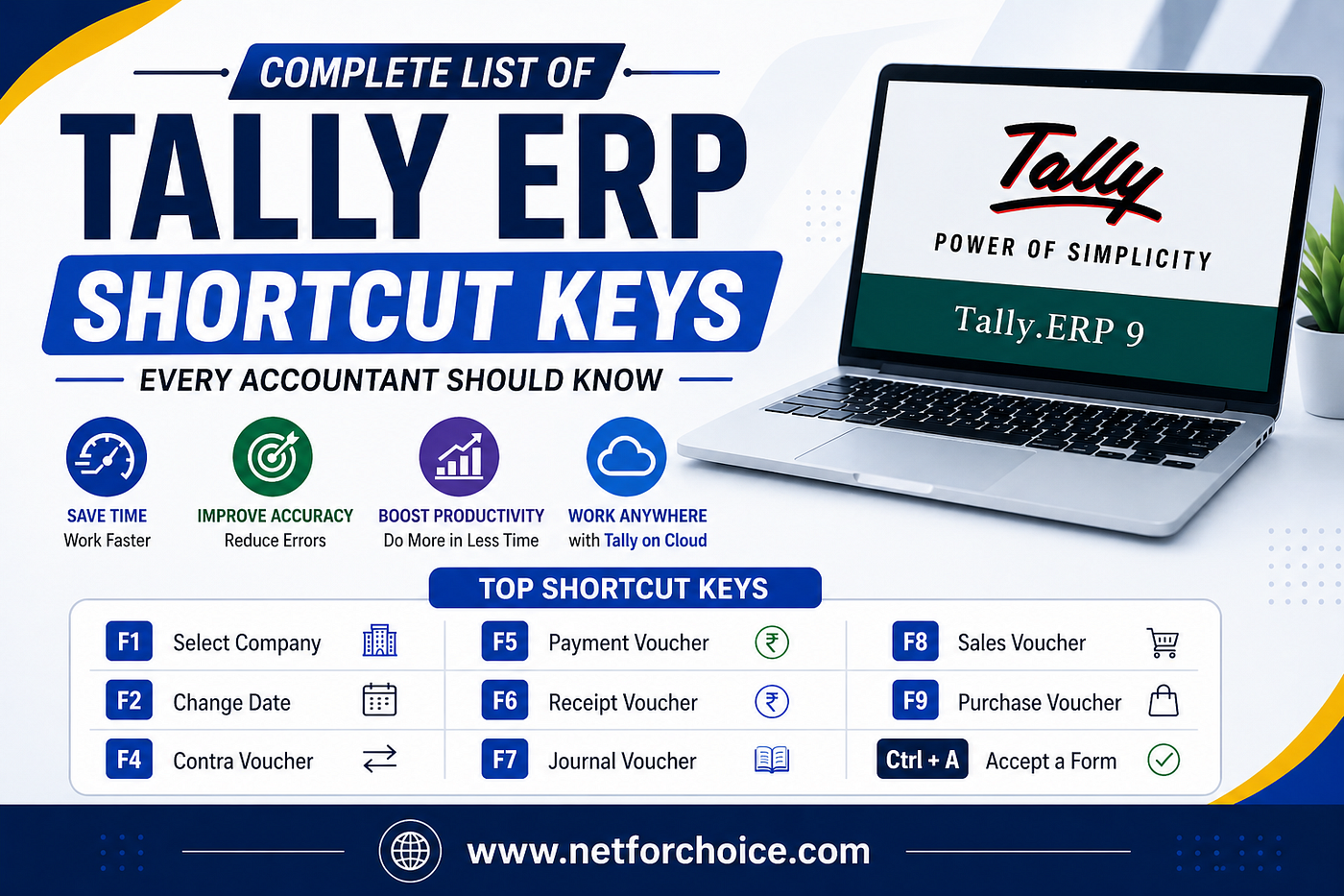 Complete List of Tally ERP Shortcut Keys Every Accountant Should Know