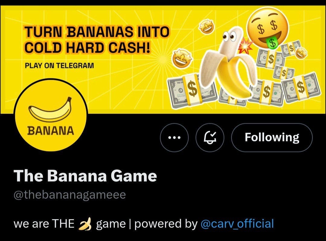 CARV X BANANA AIRDROP ( CARV Rised $ 50 Million) - Crypto Complex - Medium