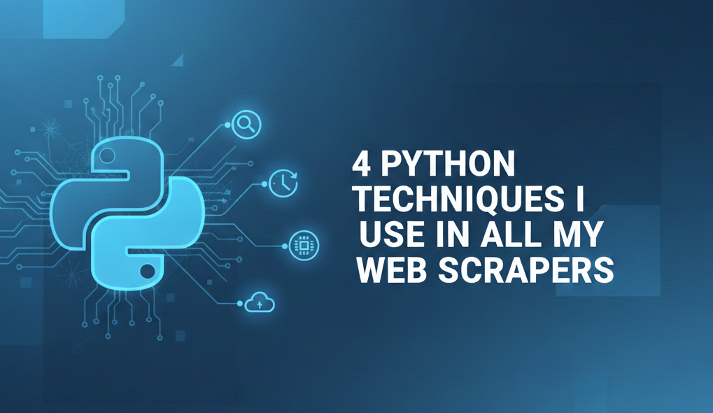 Hero banner for article titled “4 Python Techniques I Use in All My Web Scrapers”