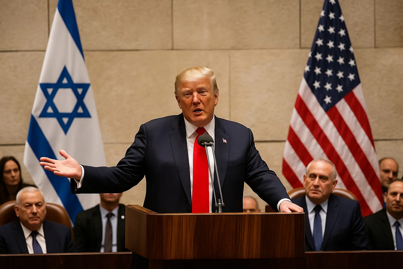 Trump Addresses Israeli Parliament: Gaza War Declared Over — OPPOSITIONER