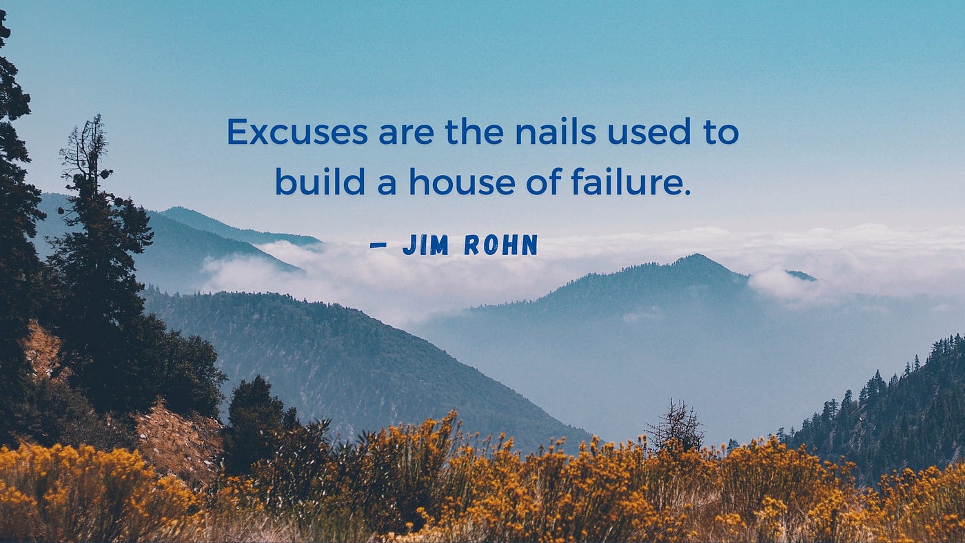 Jim Rohn Quotes Excuse
