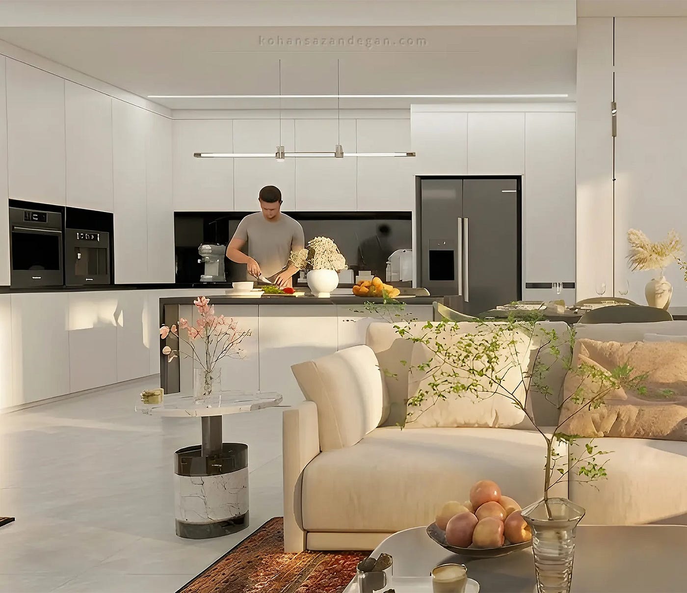 How We Designed a Modern 135 sqm Apartment Interior