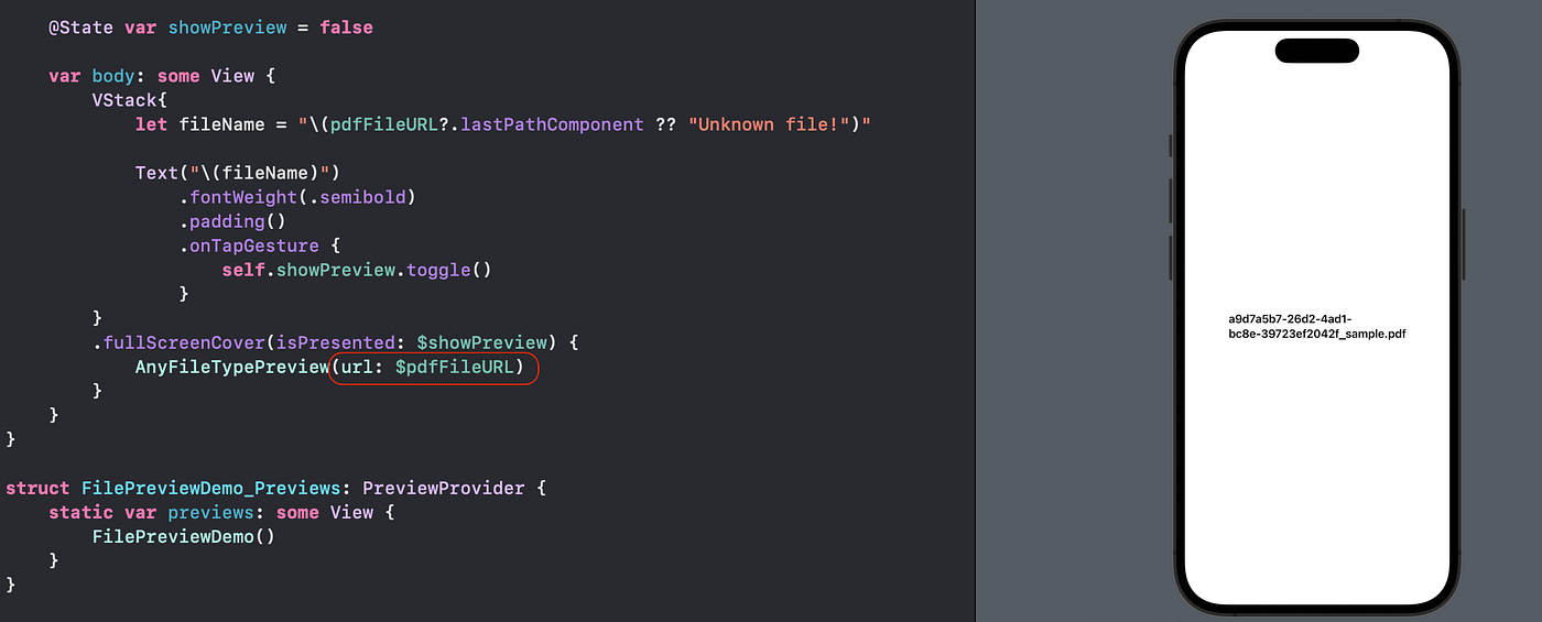 Files  Preview from URL links in SwiftUI ( PDF, Images, any fileType) : usage of WebKit & PDF Kit