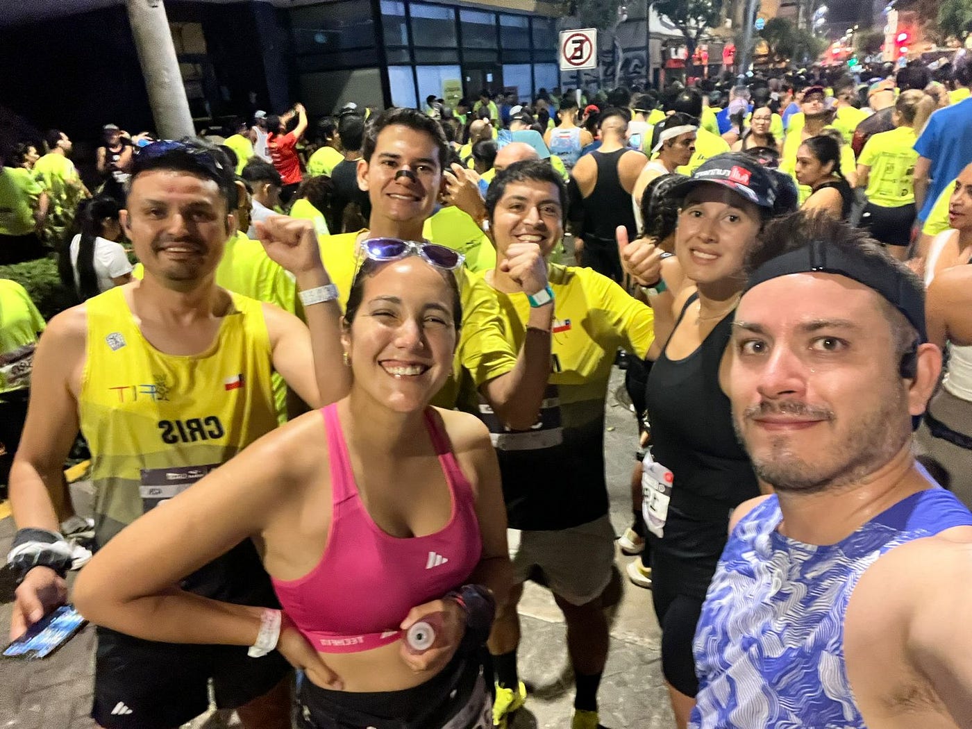 Foto 3: A minutos de largar con el equipo