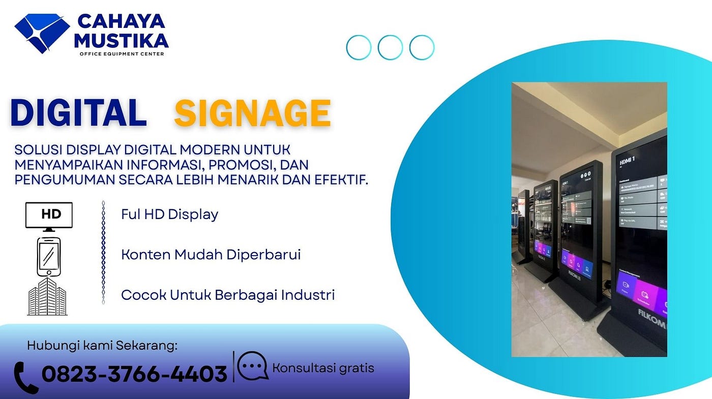 WA 0823–3766–4403, Jual Digital Signage Indoor Semarang